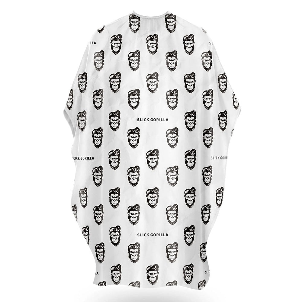 Slick Gorilla Barber Cape - White
